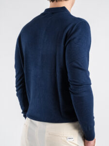 GIANNI LUPO Polo leggera in viscosa GL33762 Navy (4)