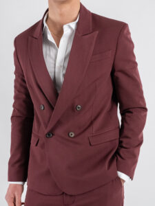 IMPERIAL Giacca doppiopetto da abito JZ2OJBQ Indian red (3)