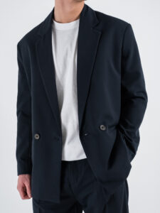 IMPERIAL Giacca over un petto e mezzo JZ1MJBQ Navy (3)