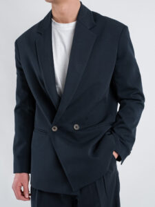 IMPERIAL Giacca over un petto e mezzo JZ1MJBQ Navy (5)