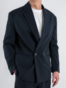 IMPERIAL Giacca over un petto e mezzo JZ1MJBQ Navy (6)