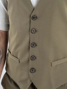 IMPERIAL Gilet da abito L810JBQ Army (4)