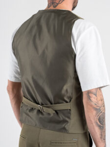 IMPERIAL Gilet da abito L810JBQ Army (5)