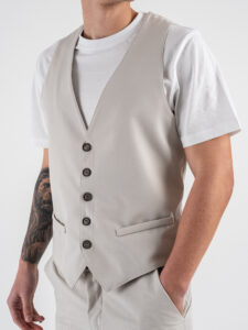 IMPERIAL Gilet da abito L810JBQ Beige (5)