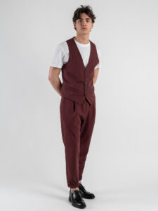 IMPERIAL Gilet da abito L810JBQ Indian red (3)