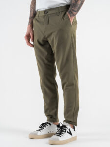 IMPERIAL Pantalone chinos da abito PWB0JBQ Army (1)