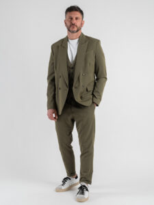 IMPERIAL Pantalone chinos da abito PWB0JBQ Army (5)