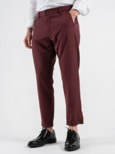 IMPERIAL Pantalone chinos da abito PWB0JBQ Indian red (2)