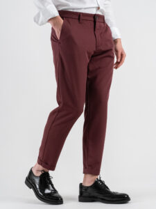 IMPERIAL Pantalone chinos da abito PWB0JBQ Indian red (3)