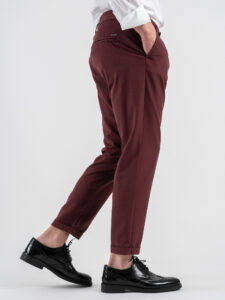 IMPERIAL Pantalone chinos da abito PWB0JBQ Indian red (4)