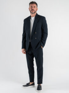 IMPERIAL Pantalone chinos da abito PWB0JBQ Navy (1)