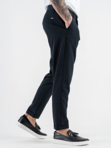 IMPERIAL Pantalone chinos da abito PWB0JBQ Navy (4)