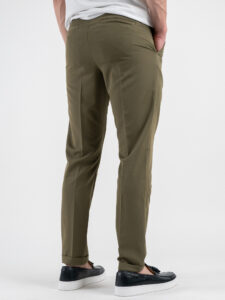 IMPERIAL Pantalone chinos da abito con gamba lunga PD3JJBQ Armyjpg (1)