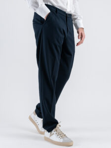 IMPERIAL Pantalone chinos da abito con gamba lunga PD3JJBQ Navy (4)