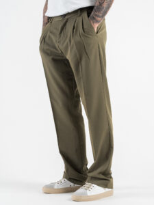 IMPERIAL Pantalone da abito baggy PD3MJBQ Army (2)