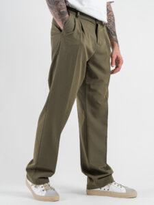 IMPERIAL Pantalone da abito baggy PD3MJBQ Army (3)
