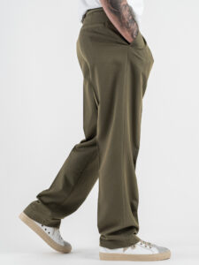IMPERIAL Pantalone da abito baggy PD3MJBQ Army (4)