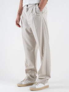 IMPERIAL Pantalone da abito baggy PD3MJBQ Beige (2)
