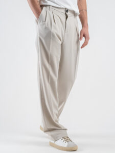 IMPERIAL Pantalone da abito baggy PD3MJBQ Beige (3)