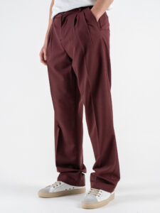 IMPERIAL Pantalone da abito baggy PD3MJBQ Indian red (1)