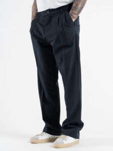 IMPERIAL Pantalone da abito baggy PD3MJBQ Navy (2)