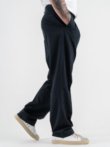 IMPERIAL Pantalone da abito baggy PD3MJBQ Navy (4)