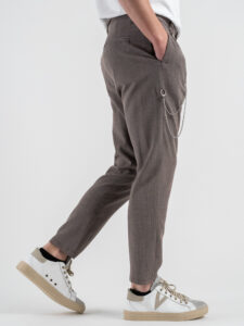 IMPERIAL Pantalone da abito chinos con catena rimovibile PB51JCH Moro (4)