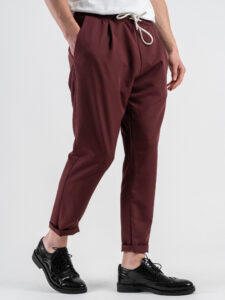 IMPERIAL Pantalone da abito con gamba morbida e coulisse in vita PC8QJBQ Indian red (3)