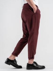 IMPERIAL Pantalone da abito con gamba morbida e coulisse in vita PC8QJBQ Indian red (4)