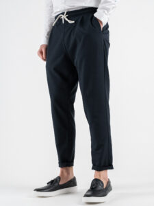 IMPERIAL Pantalone da abito con gamba morbida e coulisse in vita PC8QJBQ Navy (4)