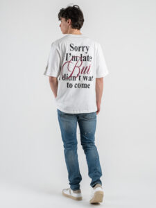 IMPERIAL T-shirt con scritta sul retro T8588T006 Latte