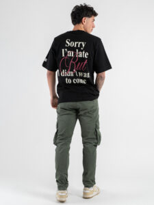 IMPERIAL T-shirt con scritta sul retro T8588T006 Nero (2)