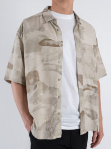 ONLY&SONS Camicia a mezza manica in fantasia BUD 220228390 Chinchilla (4)