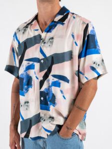 ONLY&SONS Camicia a mezza manica in fantasia DASH 22033481 Keepsake Lilac (5)