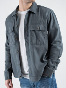 ONLY&SONS Camicia sportiva con colletto e tasche frontali KENNET 22019758 Stormy Weather (3)