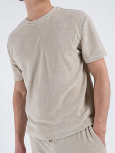 ONLY&SONS Coordinato over in spugna con T-shirt + Bermuda HELLAS Silver Lining (4)