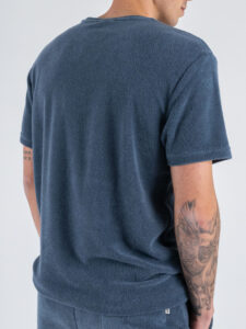 ONLY&SONS Coordinato over in spugna con T-shirt + Bermuda HELLAS Vintage Indigo (6)