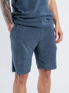 ONLY&SONS Coordinato over in spugna con T-shirt + Bermuda HELLAS Vintage Indigo (7)