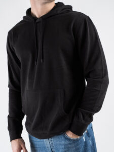 ONLY&SONS Felpa con cappuccio garzata DAVID 22031915 Black (3)