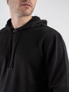 ONLY&SONS Felpa con cappuccio garzata DAVID 22031915 Black (4)