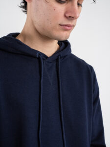 ONLY&SONS Felpa con cappuccio garzata DAVID 22031915 Evening Blue (5)