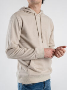 ONLY&SONS Felpa con cappuccio garzata DAVID 22031915 Silver Lining (3)