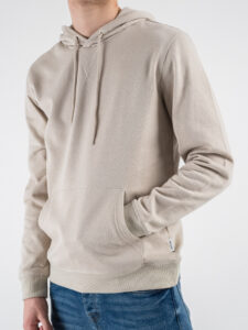 ONLY&SONS Felpa con cappuccio garzata DAVID 22031915 Silver Lining (4)