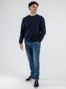 ONLY&SONS Felpa girocollo garzata DAVID 22031914 Evening Blue