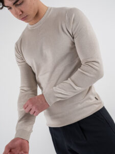 ONLY&SONS Maglia girocollo morbida in viscosa WYLER 22020088 Silver Lining (1)