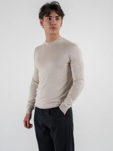 ONLY&SONS Maglia girocollo morbida in viscosa WYLER 22020088 Silver Lining (2)