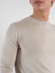 ONLY&SONS Maglia girocollo morbida in viscosa WYLER 22020088 Silver Lining (5)