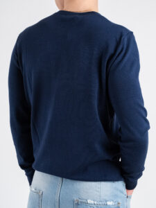 ONLY&SONS Maglioncino basico leggero girocollo REX 22024080 Dark Dark Sapphire (2)