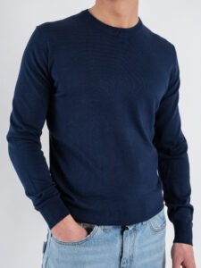 ONLY&SONS Maglioncino basico leggero girocollo REX 22024080 Dark Dark Sapphire (4)