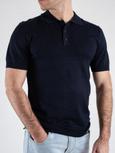 ONLY&SONS Polo basica in viscosa a mezza manica WYLER 22022219 Dark Navy 1 (3)